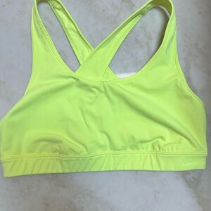 Neon Yellow Women's Sports Bra NWOT 1X